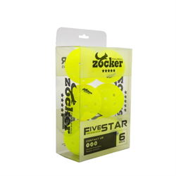 Bóng thi đấu Pickleball Zocker Five Star (Hộp 6 Quả)